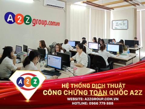 Công ty dịch thuật tiếng Pháp tại A2Z Quận Dương Kinh