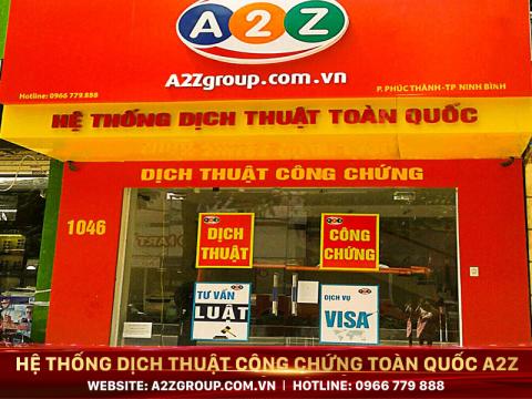 Công ty dịch thuật tiếng Anh tại A2Z Huyện Vĩnh Bảo