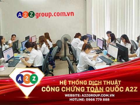 Công ty dịch thuật tiếng Trung tại A2Z Quận Hải An
