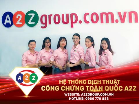 Dịch Thuật Công Chứng Tiếng Nhật Tại A2Z Huyện An Lão – Chuẩn Xác, Nhanh Gọn, Uy Tín
