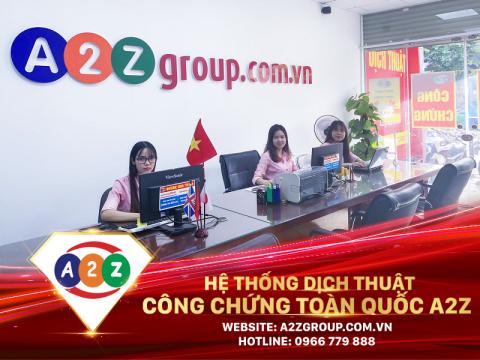Dịch Thuật Công Chứng Tiếng Nga Tại A2Z Quận Dương Kinh – Uy Tín, Nhanh Chóng, Giá Tốt